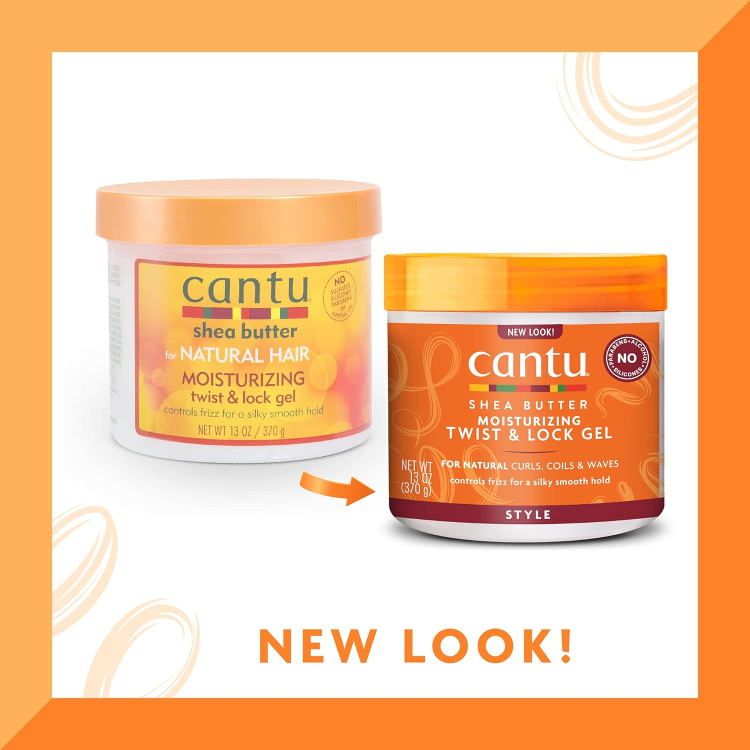 Cantu Moisturizing Twist  Lock Gel with Shea Butter for Natural Hair, 13 oz (Packaging May Vary)