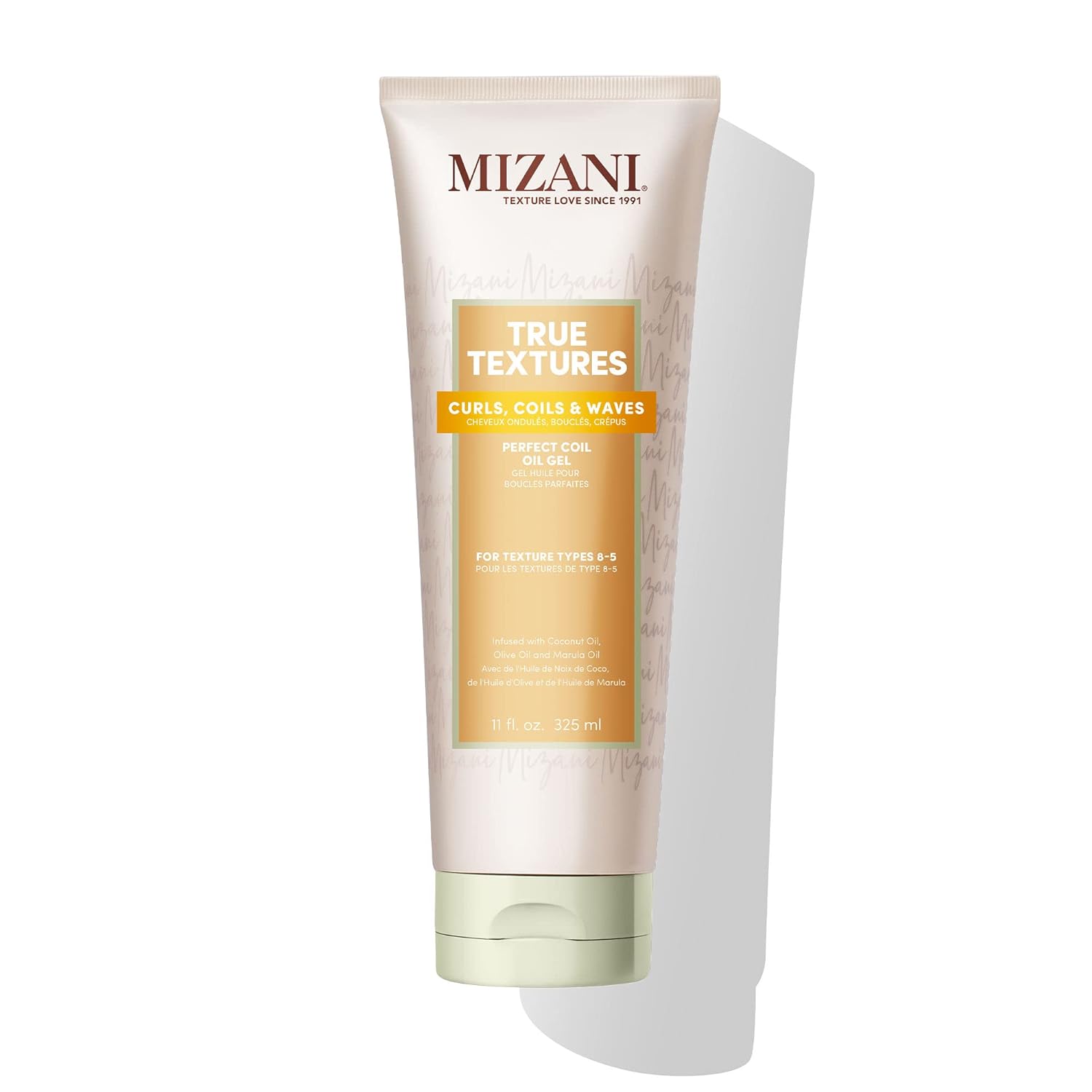 Mizani True Textures Perfect Coil Oil Gel | Defines Curls with Long Lasting Hold | Keeps Hair Hydrated | With Coconut and Marula Oils | Paraben  Silicone-Free | for Curly Hair | 11 Fl Oz
