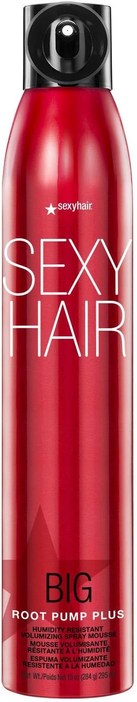 SexyHair Big Root Pump Plus Humidity Resistant Volumizing Spray Mousse | Volume with High Hold | Up to 72 Hour Humidity Resistance