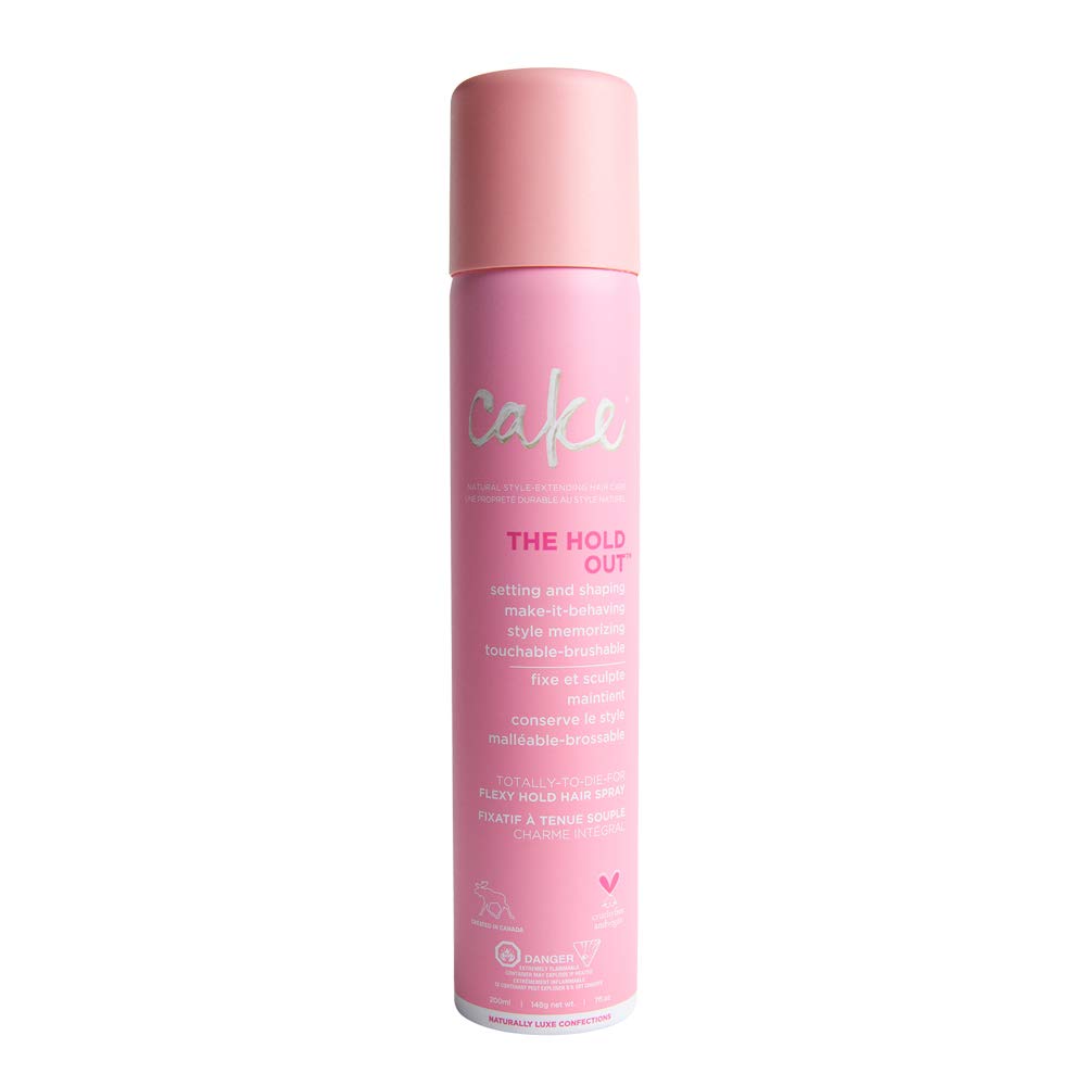 Cake Beauty Hold Out Flexible Vegan Hairspray with Vitamin E - Lightweight Hairspray for Volume, Hold  Anti Frizz - Sulfate Free  Cruelty Free Hair Spray - Curly Hair Styling Products for Women