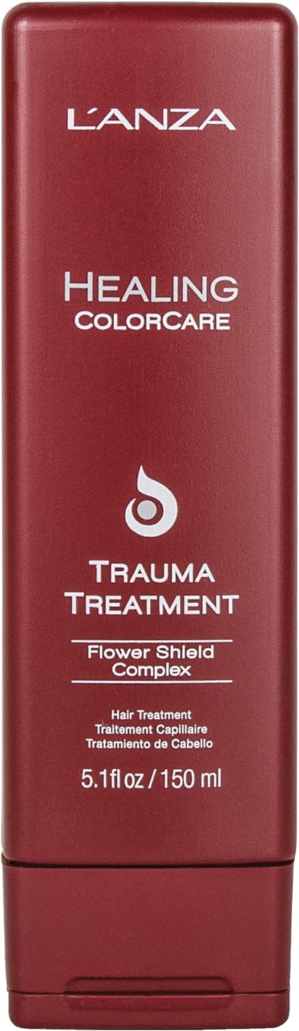 LANZA Healing ColorCare Trauma Treatment, Leave-in Bleach Damage Reconstructor, Refreshes, Repairs and Extends Color Longevity, With Triple UV and Heat Protection